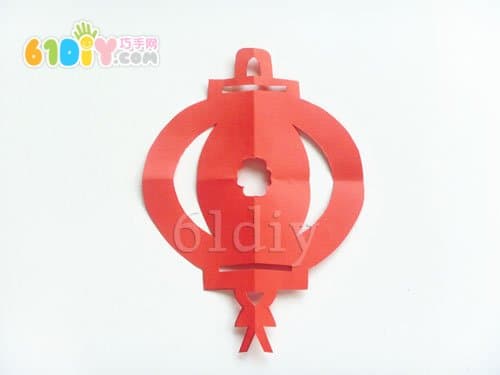 中秋节手工剪纸灯笼