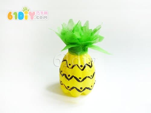 塑料瓶子手工制作菠萝