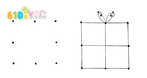 礼物盒针线卡制作