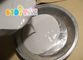 石膏手工：闪亮亮的花盘