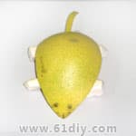 柚子皮制作小老鼠