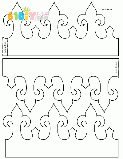 皇冠手工模板