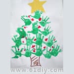 手印画圣诞树