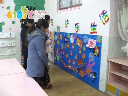 幼儿园新年主题墙饰