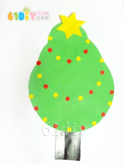 图形拼贴制作圣诞树
