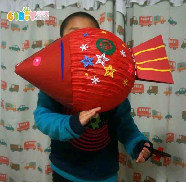巧友作品——喜庆的鱼形灯笼