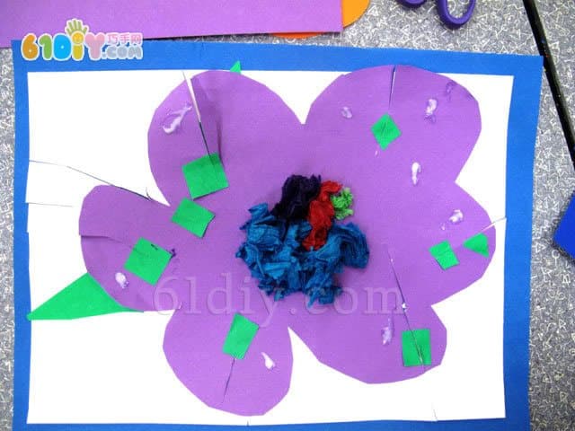 幼儿园春天手工:美丽的花