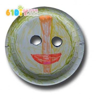 幼儿园DIY纸盘面具