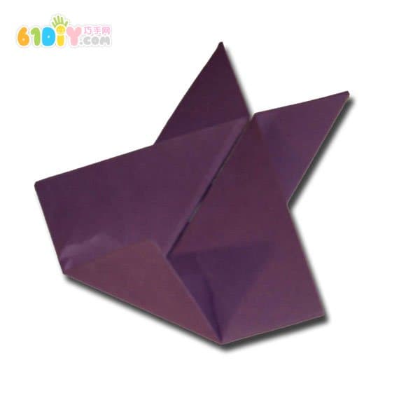 可爱的小兔子头的折法
