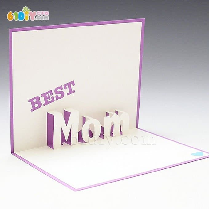 Mom立体字母卡片制作