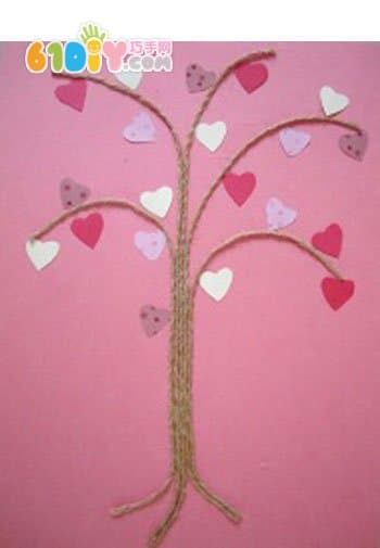 儿童手工制作爱心树