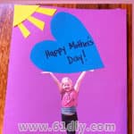 儿童DIY制作母亲节爱的卡片
