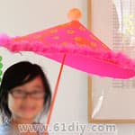 儿童DIY制作春日里的小雨伞