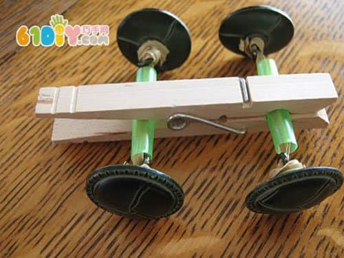木夹子制作玩具小车