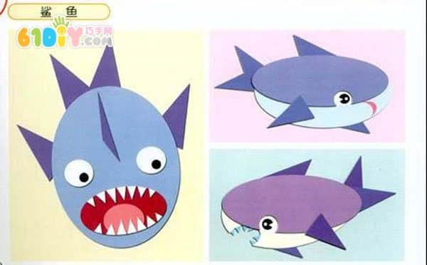 大鲨鱼卡通贴画