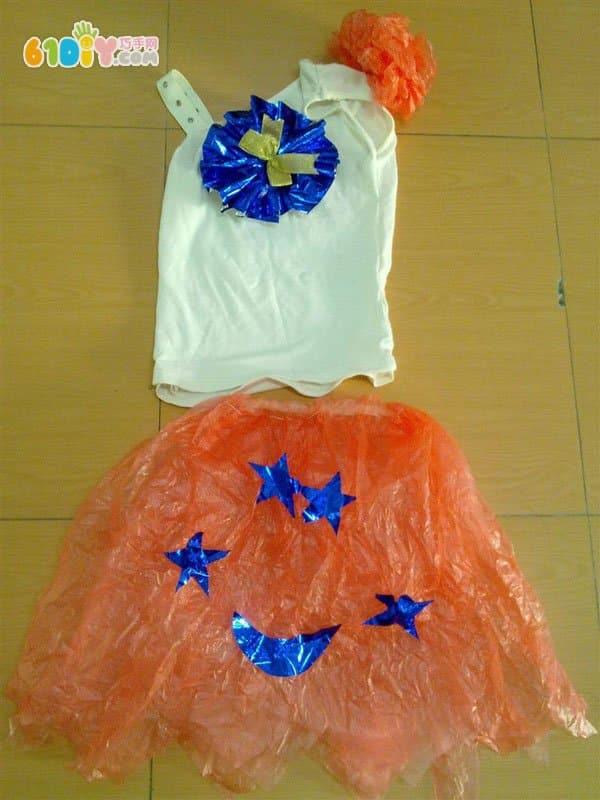 塑料袋手工裙子