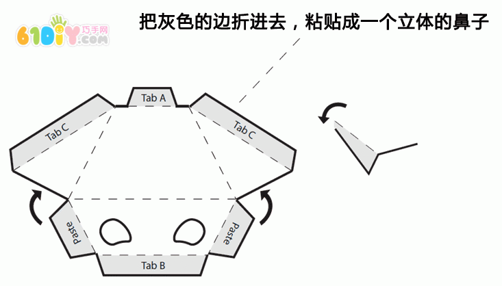 DIY制作纸盘狮子面具