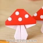 怎样折纸蘑菇