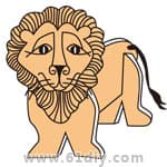 手工制作立体动物：狮子