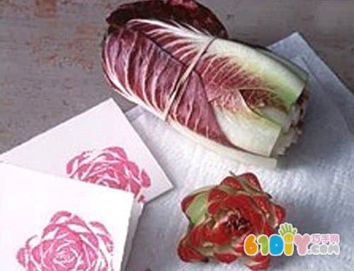 大白菜DIY玫瑰印章