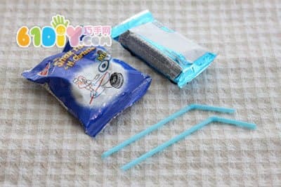 可爱的点心DIY沙琪玛小推车