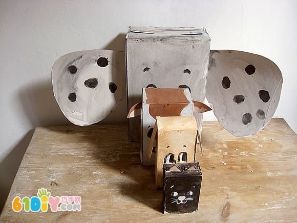 饼干盒手工制作小动物