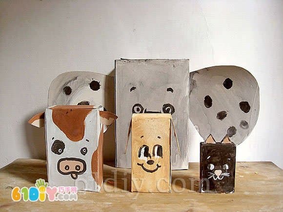 饼干盒手工制作小动物
