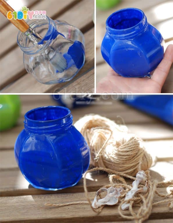 玻璃瓶手工制作花瓶