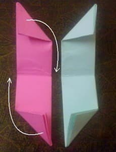 飞镖折纸方法