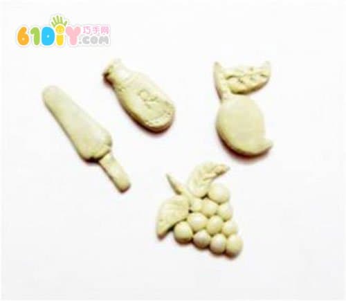 儿童粘土教程:可爱冰箱贴