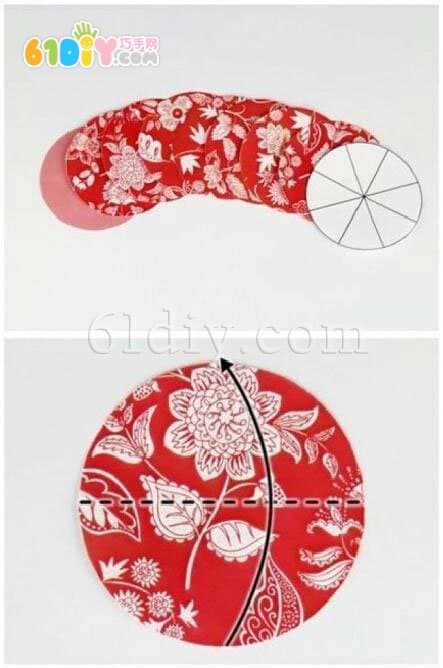 折纸拼花贺卡手工制作