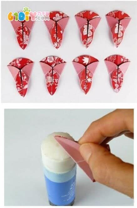 折纸拼花贺卡手工制作