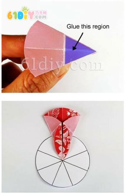 折纸拼花贺卡手工制作