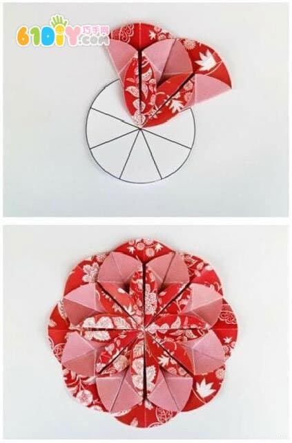 折纸拼花贺卡手工制作
