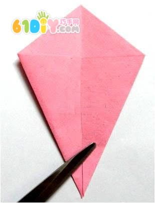 樱花花球折纸教程