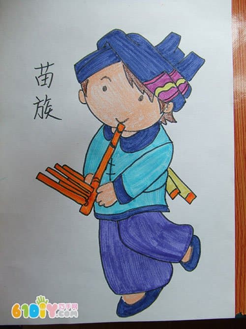 56个民族卡通简笔画(彩色版)(3)