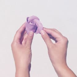 粘土手工制作玫瑰花