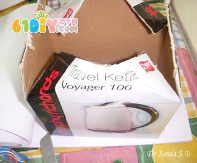 废纸盒手工制作房子