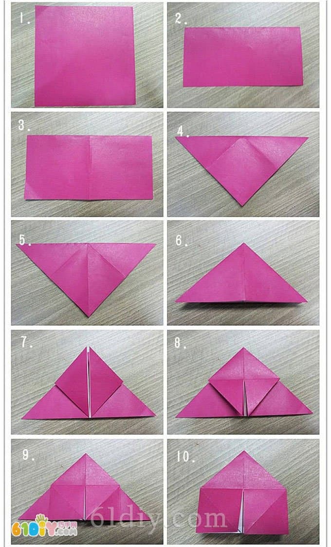 玫瑰折纸教程