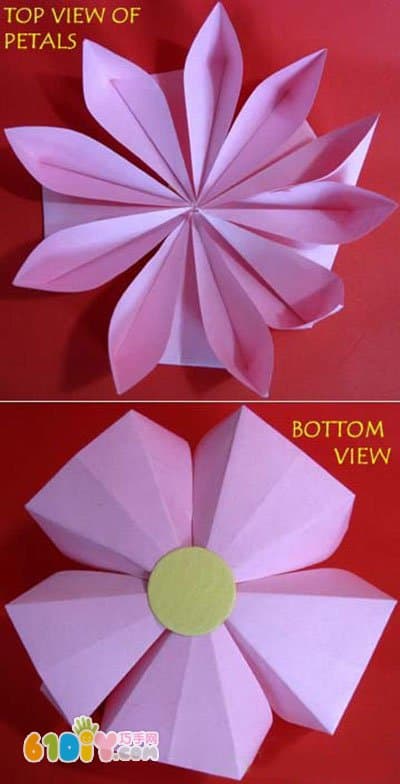 立体莲花折纸
