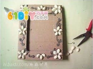 开心果壳纸板相框DIY