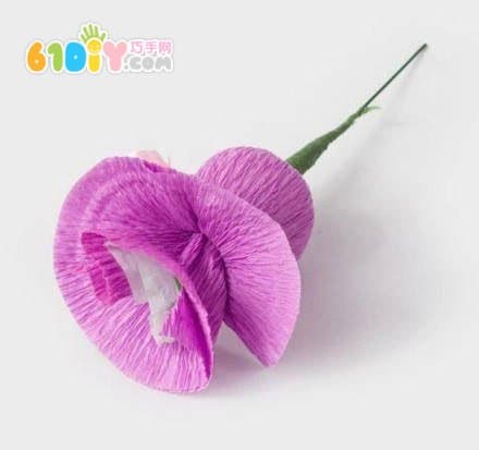 皱纹纸花制作教程