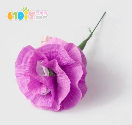 皱纹纸花制作教程