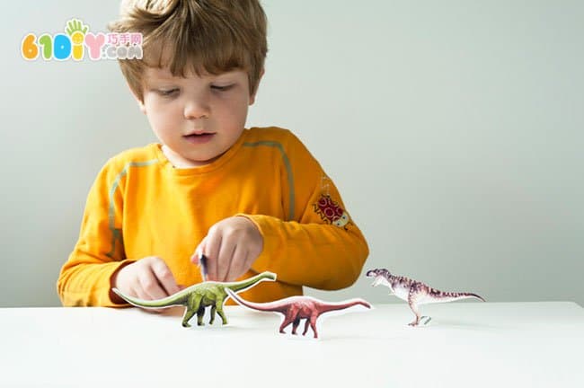 儿童手工：恐龙DIY