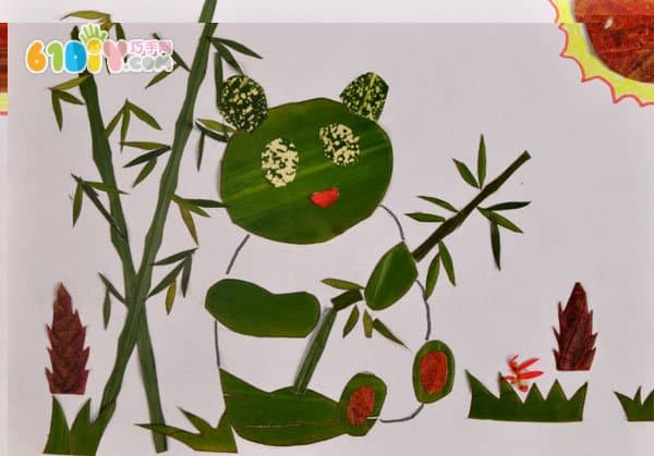 儿童趣味DIY 漂亮的树叶贴画_精彩贴画_巧巧手
