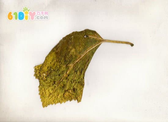 儿童树叶画作品