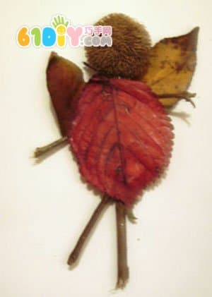 儿童树叶画作品