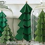 漂亮简单的立体折纸圣诞树