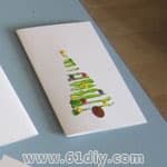 瓦楞纸创意手工 圣诞树贺卡