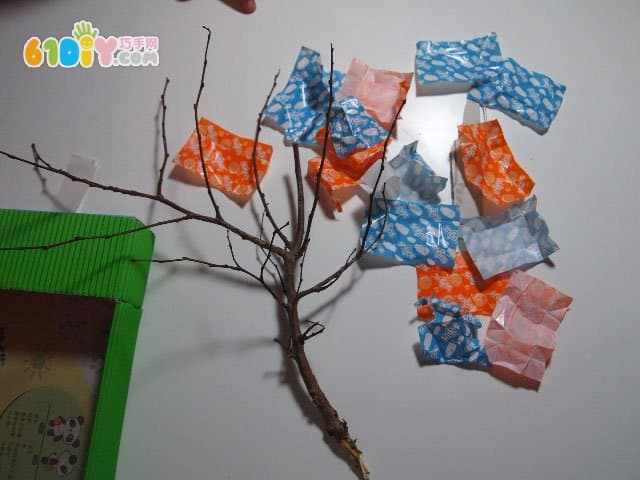 废纸盒手工制作许愿树